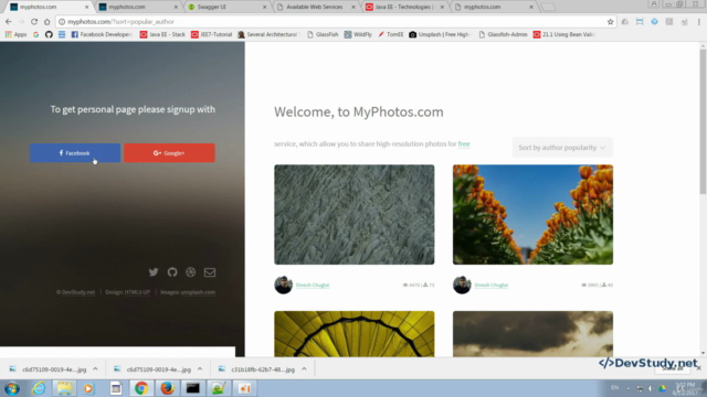 Корпоративное приложение Myphotos: JEE 7, NetBeans, Wildfly – Screenshot 2