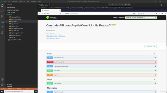 NETCore 3.1/NET5/6 - C# API - Arquitetura com DDD na PRÁTICA – Screenshot 1