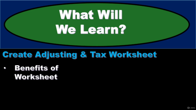 Tax & Adjusting Entry Year-End Accounting Excel Worksheet - Screenshot_01