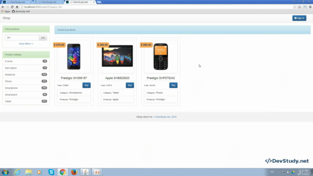 Web приложение - IShop: Servlets, JSP, JSTL, Custom tags – Screenshot 1