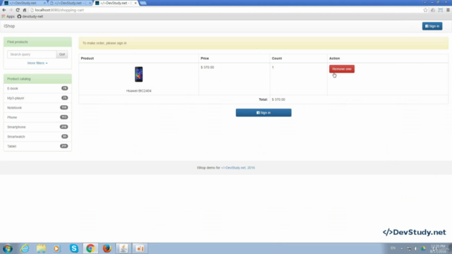 Web приложение - IShop: Servlets, JSP, JSTL, Custom tags – Screenshot 4