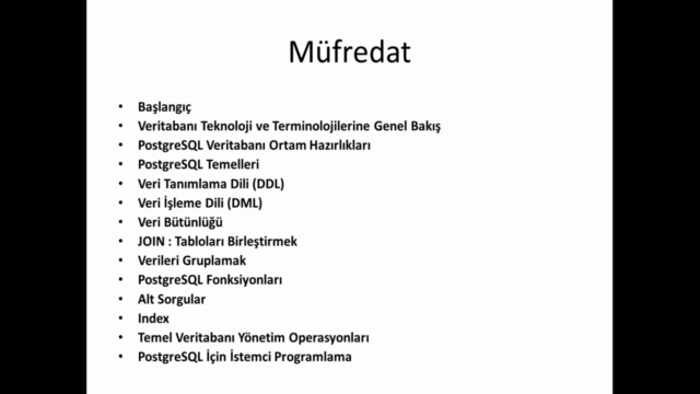 PostgreSQL Veritabanı Programlama (Part 1) : Temeller – Screenshot 1