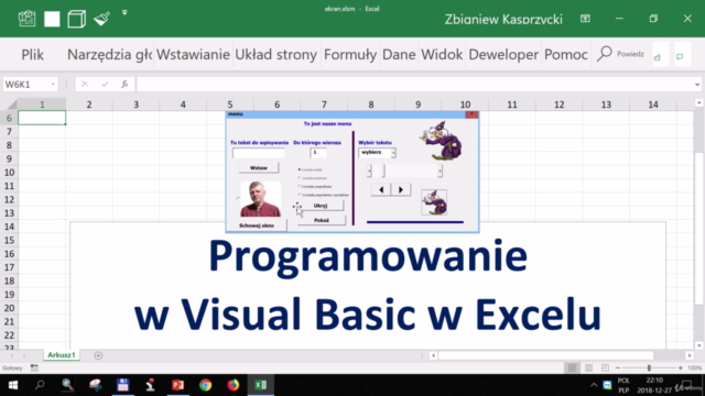 Programowanie w Visual Basic (VBA) w Excelu – Screenshot 1