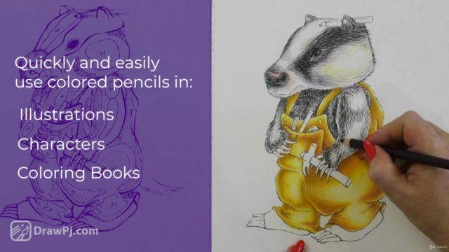 Colored Pencil Character Drawing Secrets with Cindy Wider – Screenshot 2