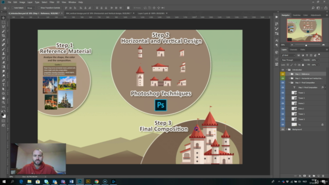 Design a 2d Game Castle in Photoshop. – Screenshot 4