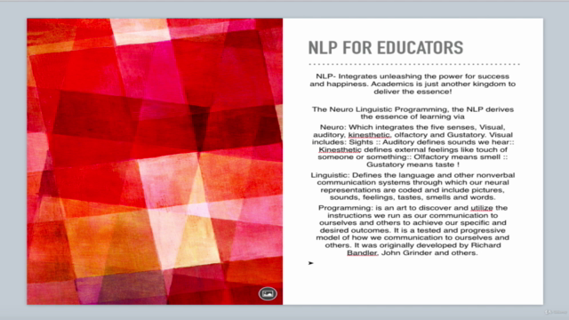 NLP For Educators Towards Excellence - Screenshot_01