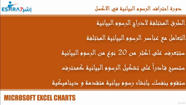 EXCEL CHARTS تعلم الرسوم البيانية في الاكسل من صفر للاحتراف – Screenshot 3