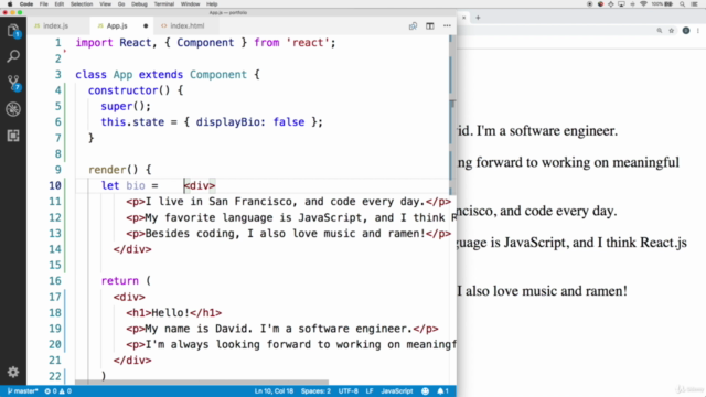 React JS and Redux Bootcamp - Master React Web Development – Screenshot 1