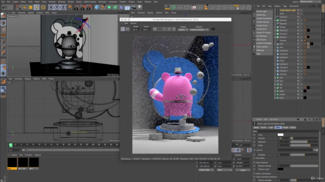 Create 3D mood in Cinema4D with Arnold renderer - Screenshot_02