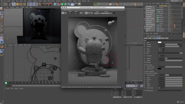 Create 3D mood in Cinema4D with Arnold renderer - Screenshot_04