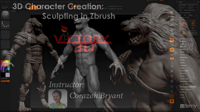 3D Character Creation: Sculpting in Zbrush – Screenshot 1
