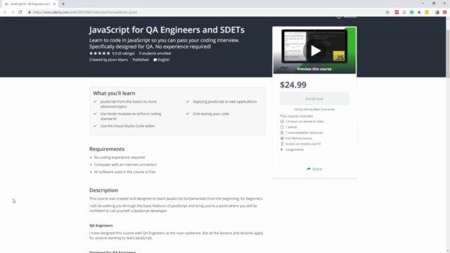 JavaScript for QA Engineers and SDETs – Screenshot 3