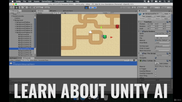 Learn about Game AI with Unity® and Blender! – Screenshot 1