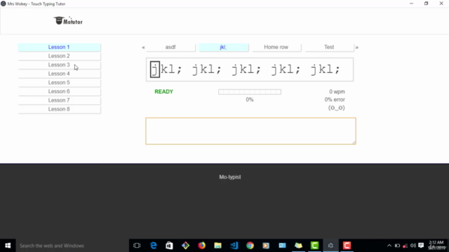 Touch Typing Ninja- Learn to type fast and accurately – Screenshot 1