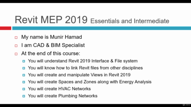 Revit MEP 2019 Essentials and Intermediate - Screenshot_02