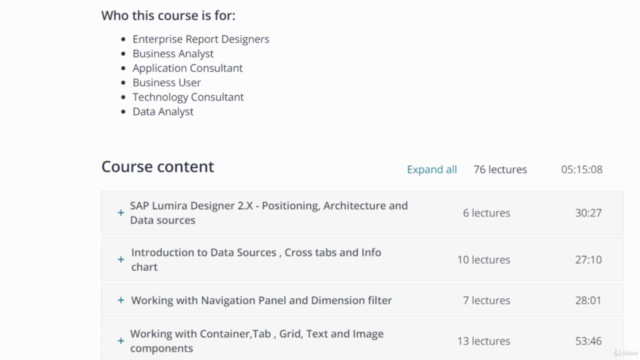 SAP Lumira Designer 2.X (Design Studio) – Screenshot 1