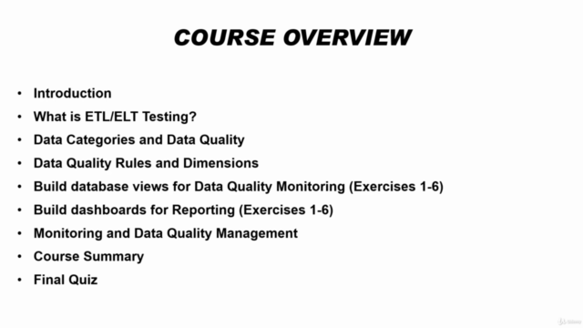 Data Warehouse ETL Testing & Data Quality Management A-Z – Screenshot 1