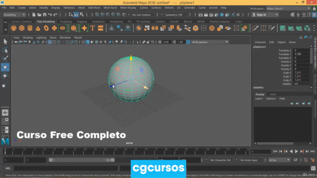 Curso Autodesk Maya 2018 Fundamentos na Prática. – Screenshot 1