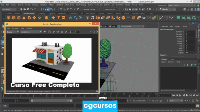 Curso Autodesk Maya 2018 Fundamentos na Prática. – Screenshot 4