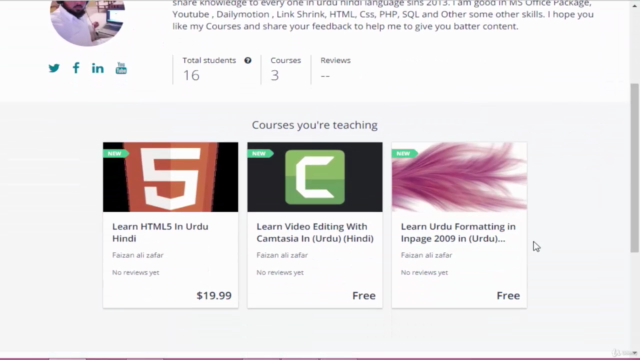 Learn Basic HTML in Urdu Hindi | ایچ ٹی ایم ایل اردو میں – Screenshot 1