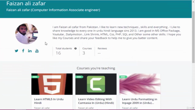 Learn Basic HTML in Urdu Hindi | ایچ ٹی ایم ایل اردو میں – Screenshot 3