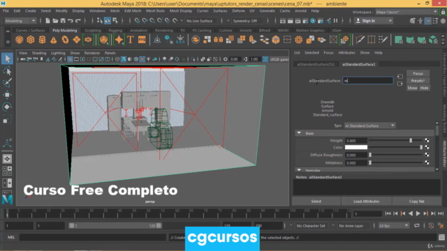 Curso Maya e Arnold Render: Produzindo interiores. – Screenshot 2