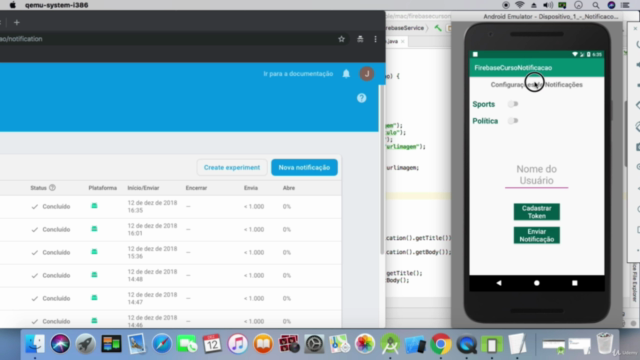 Firebase para Android - Módulo III - Notificações – Screenshot 1