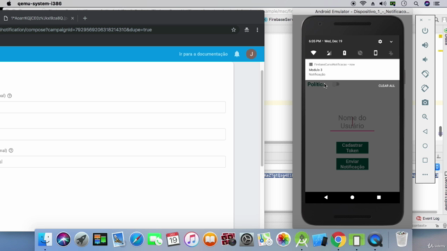 Firebase para Android - Módulo III - Notificações – Screenshot 2