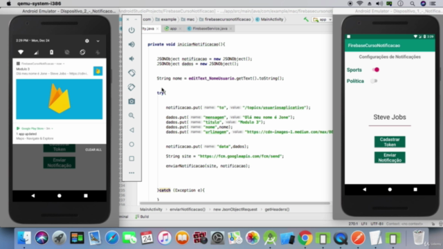 Firebase para Android - Módulo III - Notificações – Screenshot 3