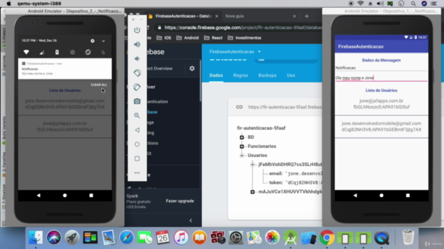 Firebase para Android - Módulo III - Notificações – Screenshot 4