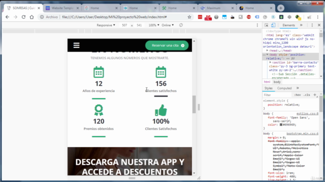 Experto en Bootstrap 4 en 7 días (Crea un sitio web real) – Screenshot 2