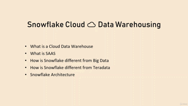 Snowflake Datawarehouse & Cloud Analytics - Introduction – Screenshot 2