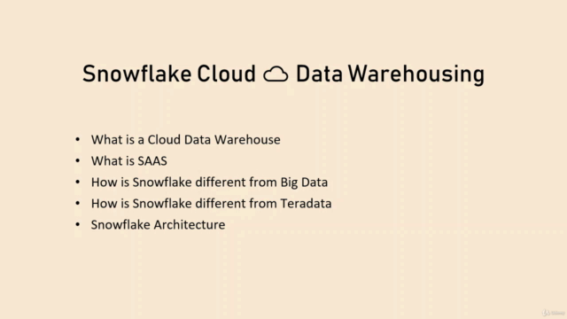 Snowflake Datawarehouse & Cloud Analytics - Introduction – Screenshot 4
