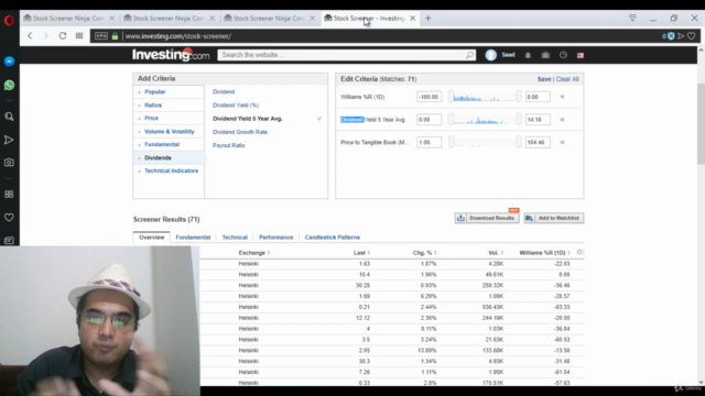 Stock Screener Ninja: Stock Picking Certification 4 Dummies - Screenshot_04