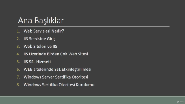 A'dan Z'ye IIS Web Server Eğitimi|2019| 5 Saat – Screenshot 1