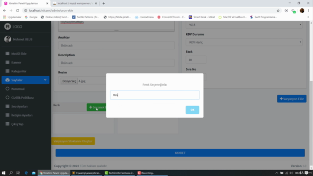 PHP İle E-Ticaret Eğitimleri – Screenshot 3