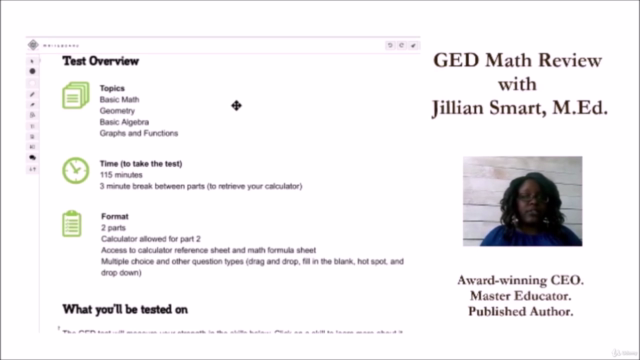 GED Math Review with Jillian Smart - Screenshot_03
