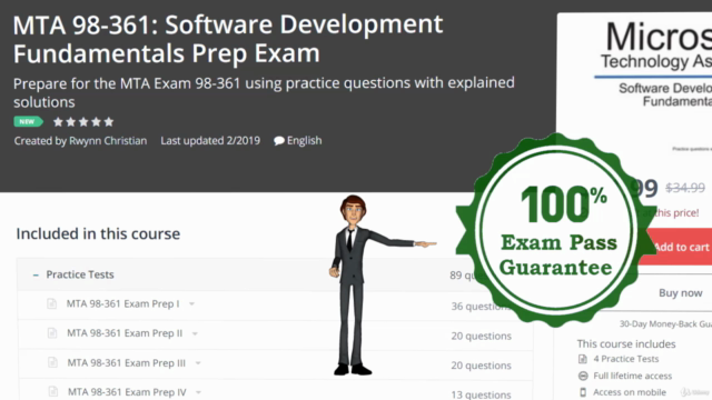 MTA 98-361: Software Development Fundamentals Prep Exam – Screenshot 3