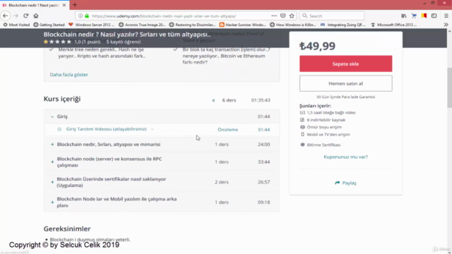C# ile Blockchain Kodlama – Screenshot 3