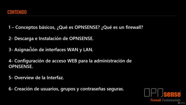 Opnsense Firewall Fundamentals - en Español – Screenshot 1