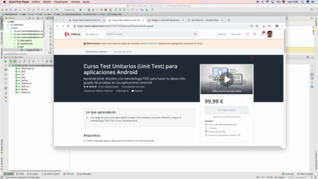 Curso Test Unitarios (Unit Test) para aplicaciones Android – Screenshot 2