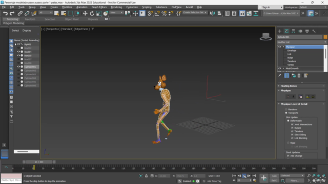 Modelado y animación de personajes 3D con 3Ds Max – Screenshot 4