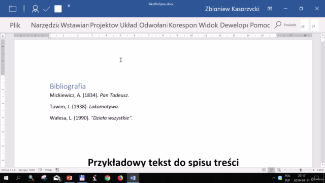 Profesjonalne sztuczki w MS Word – Screenshot 3