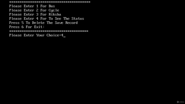 CAR PARKING MANAGEMENT SYSTEM USING C++ – Screenshot 4