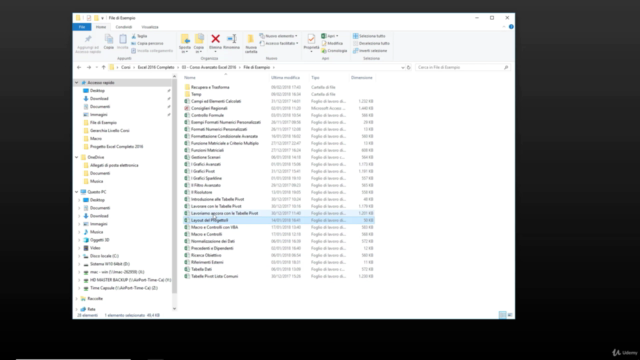 Excel 2016: Livello Master – Screenshot 1