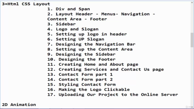 Design Website Layouts Using HTML and CSS . ویب ڈیزائن – Screenshot 1