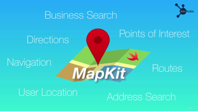 iOS MapKit in Swift – Screenshot 1