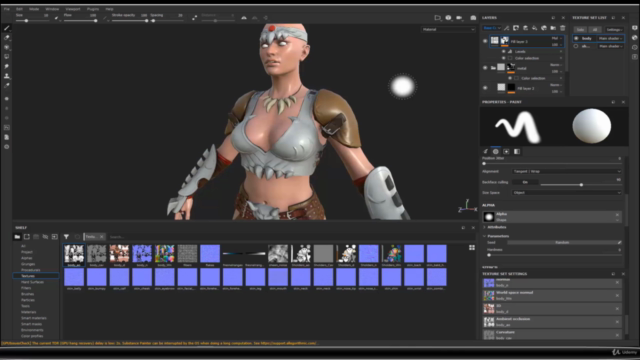 Female Barbarian Warrior Vol. 2 - Game Ready Workflow – Screenshot 3