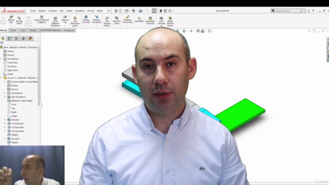 SolidWorks Simulation Parça ve Montaj Statik Analiz Eğitimi – Screenshot 4