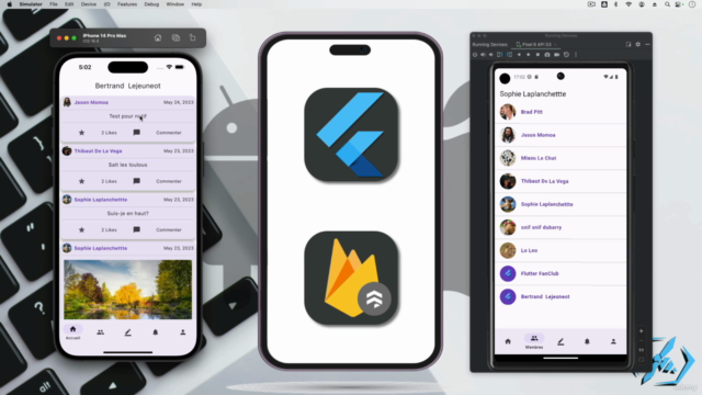 Flutter et Cloud Firestore: Créez votre réseau social – Screenshot 1